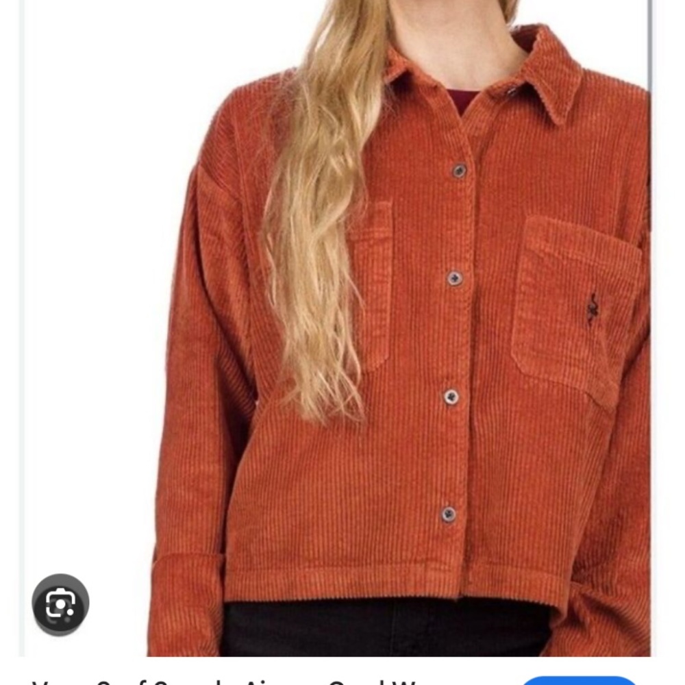 Vans Burnt Orange Corduroy Shirt